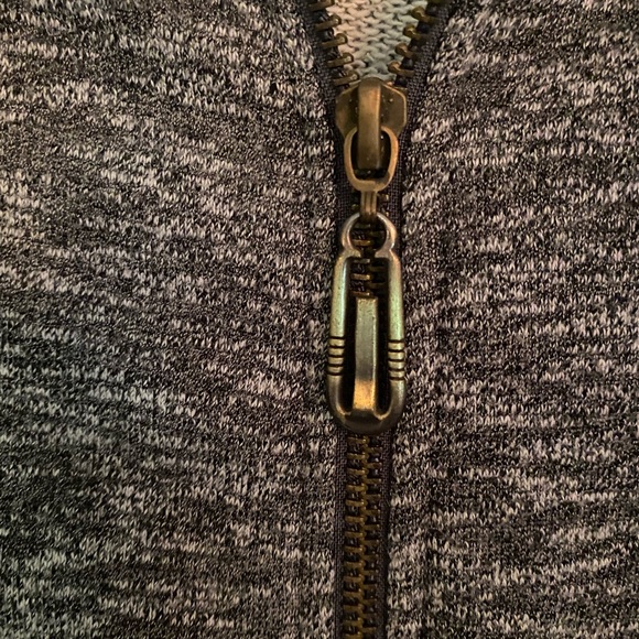 Caruso Caruso zip up hoodie leather like sleeves size L - Picture 6 of 9